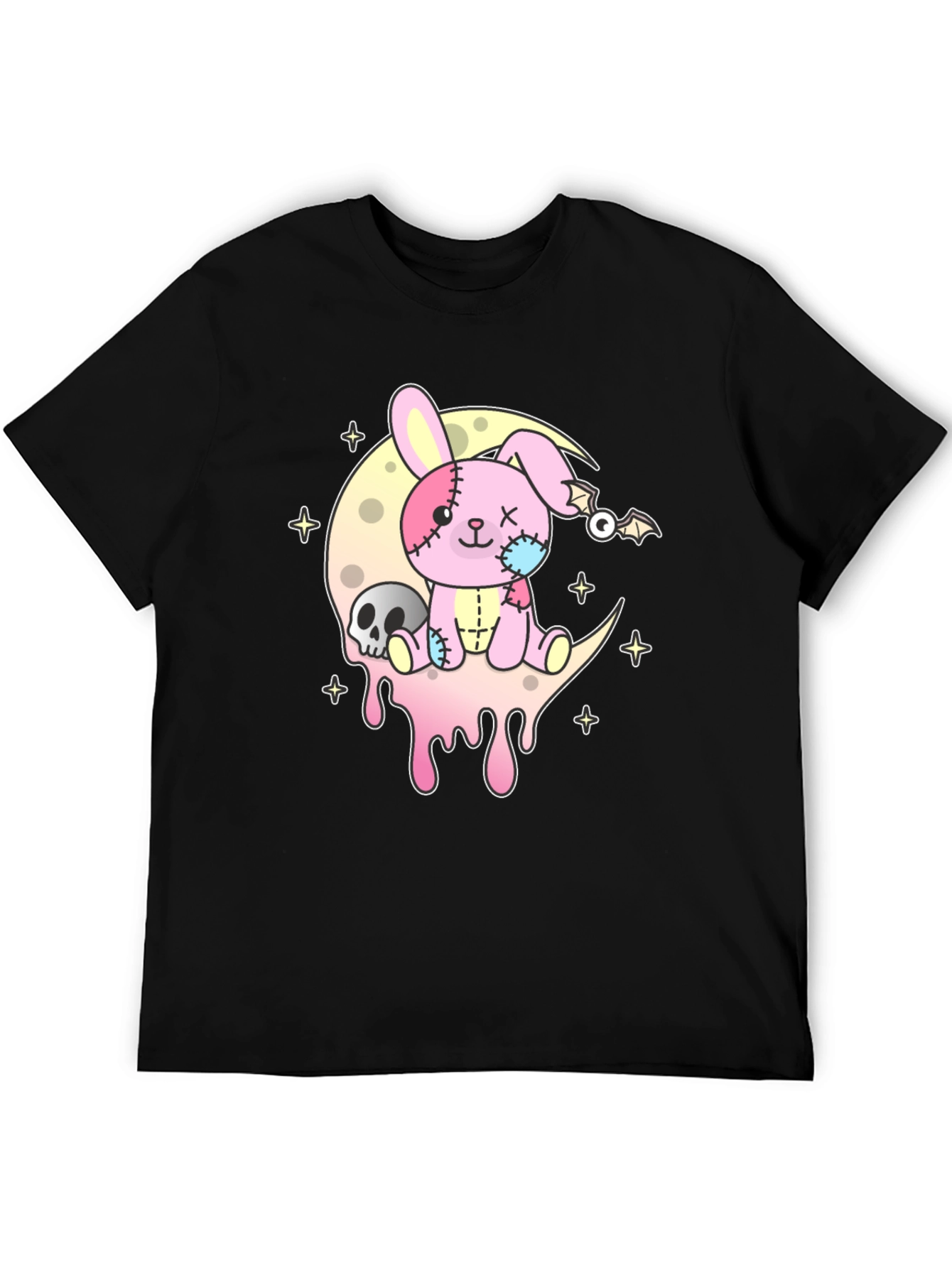 Pastel Goth Creepy Cute Bunny Moon T-Shirt
