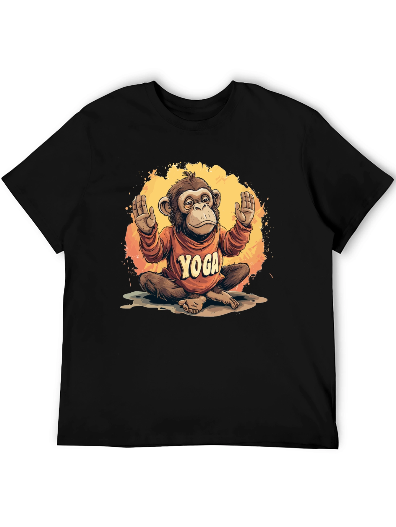 Yoga Monkey Graphic Tee - Zen Apparel