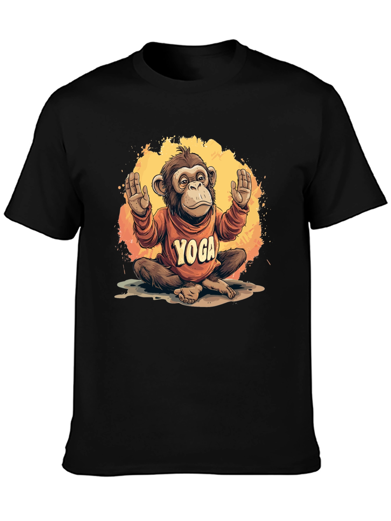 Yoga Monkey Graphic Tee - Zen Apparel