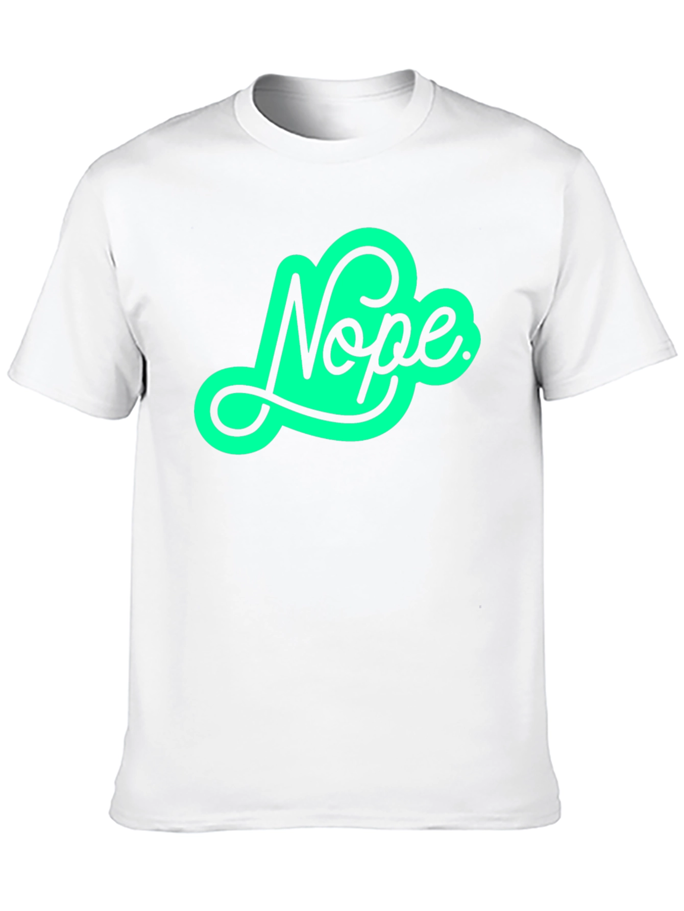 Nope Graphic Tee - Trendy Casual Shirt