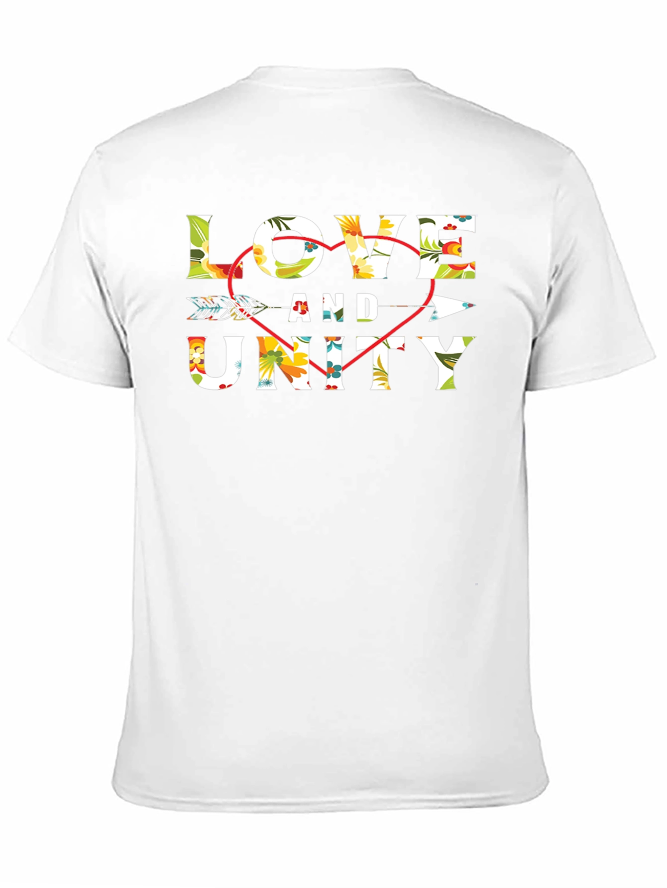 Love and Unity Floral Arrow T-Shirt