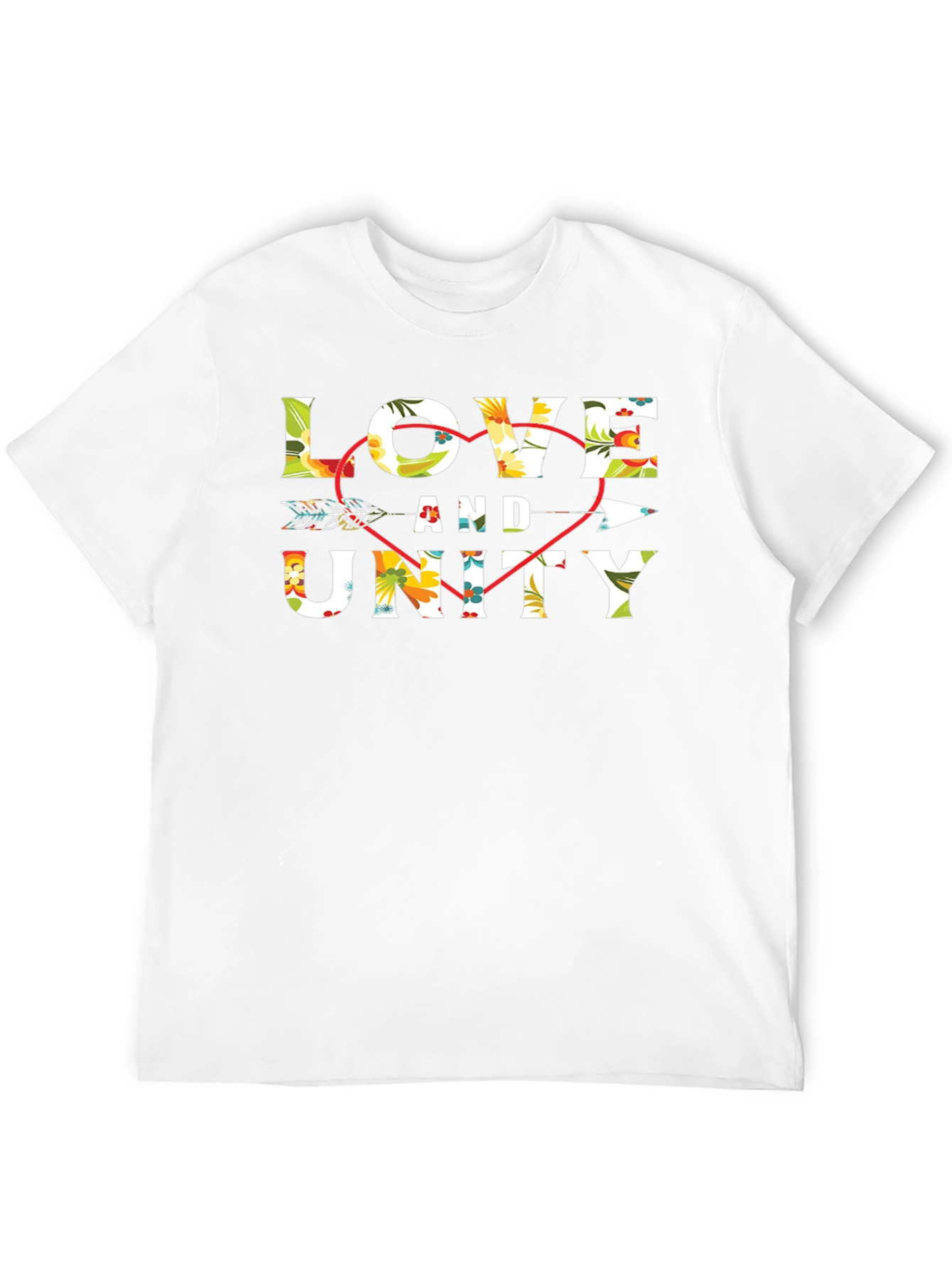 Love and Unity Floral Arrow T-Shirt