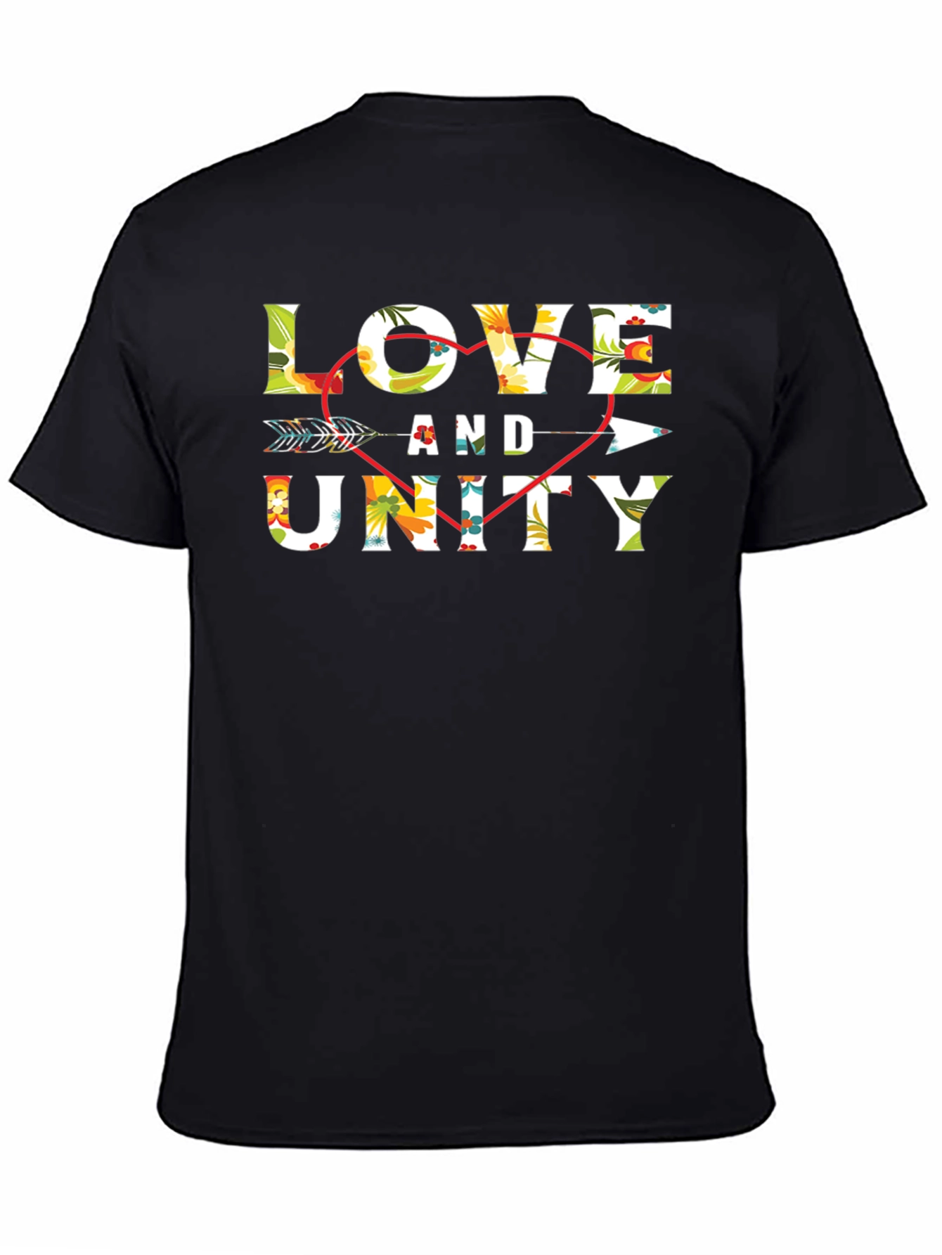 Love and Unity Floral Arrow T-Shirt