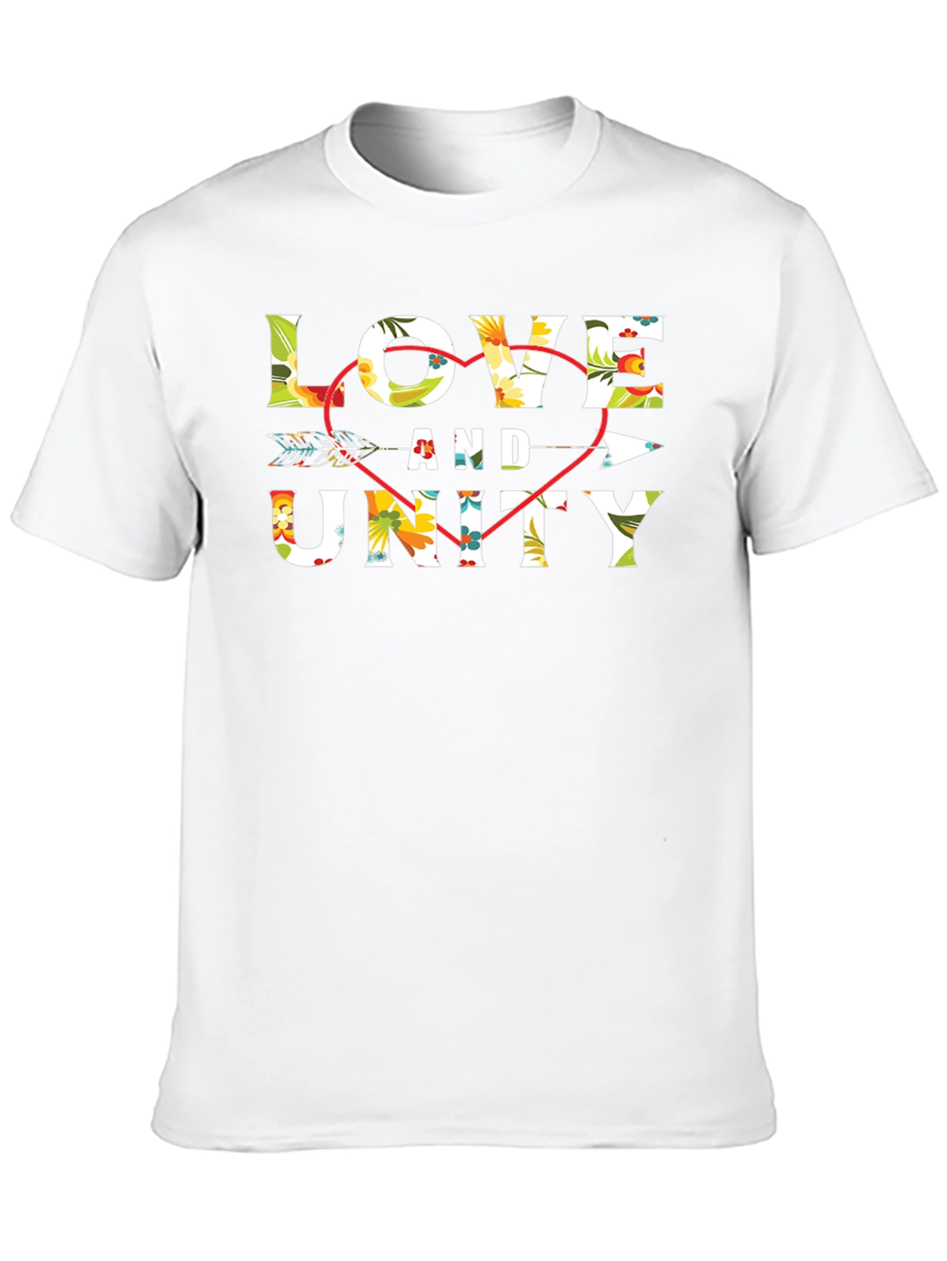 Love and Unity Floral Arrow T-Shirt