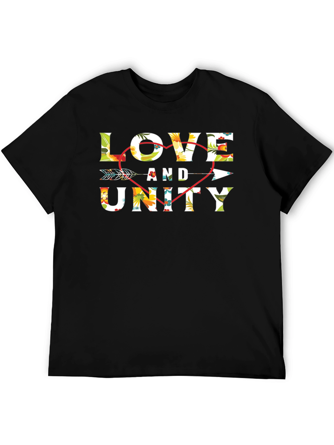 Love and Unity Floral Arrow T-Shirt