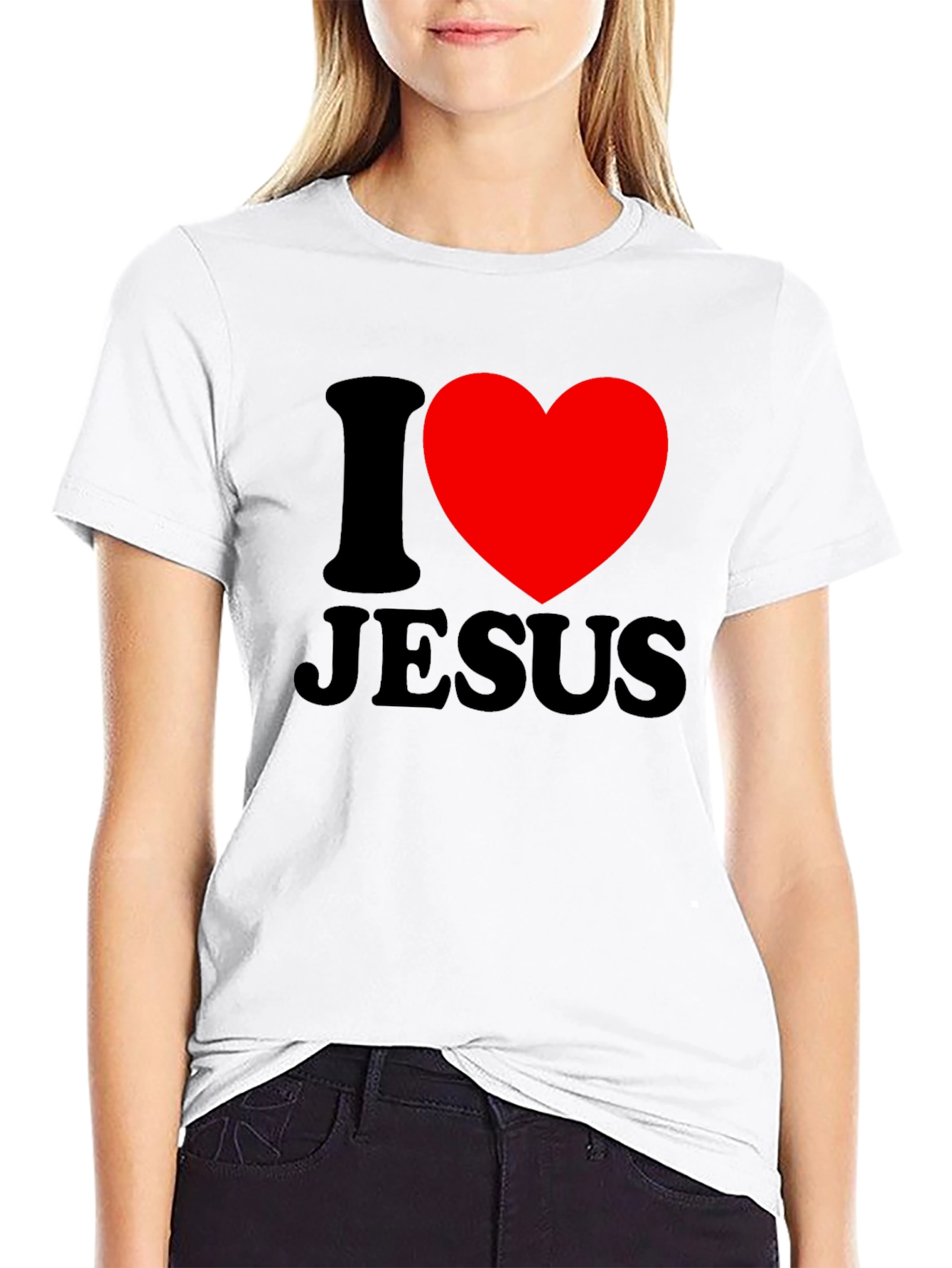 I Heart Jesus Graphic Tee - Christian Apparel