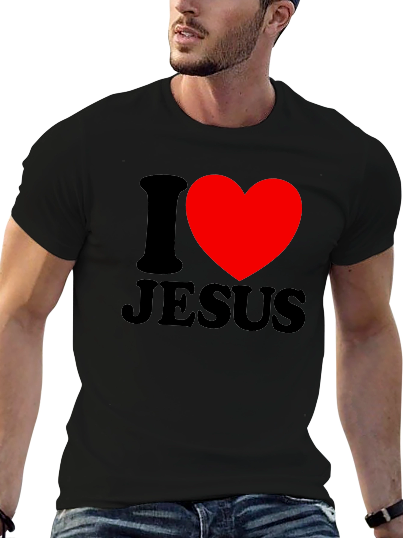 I Heart Jesus Graphic Tee - Christian Apparel