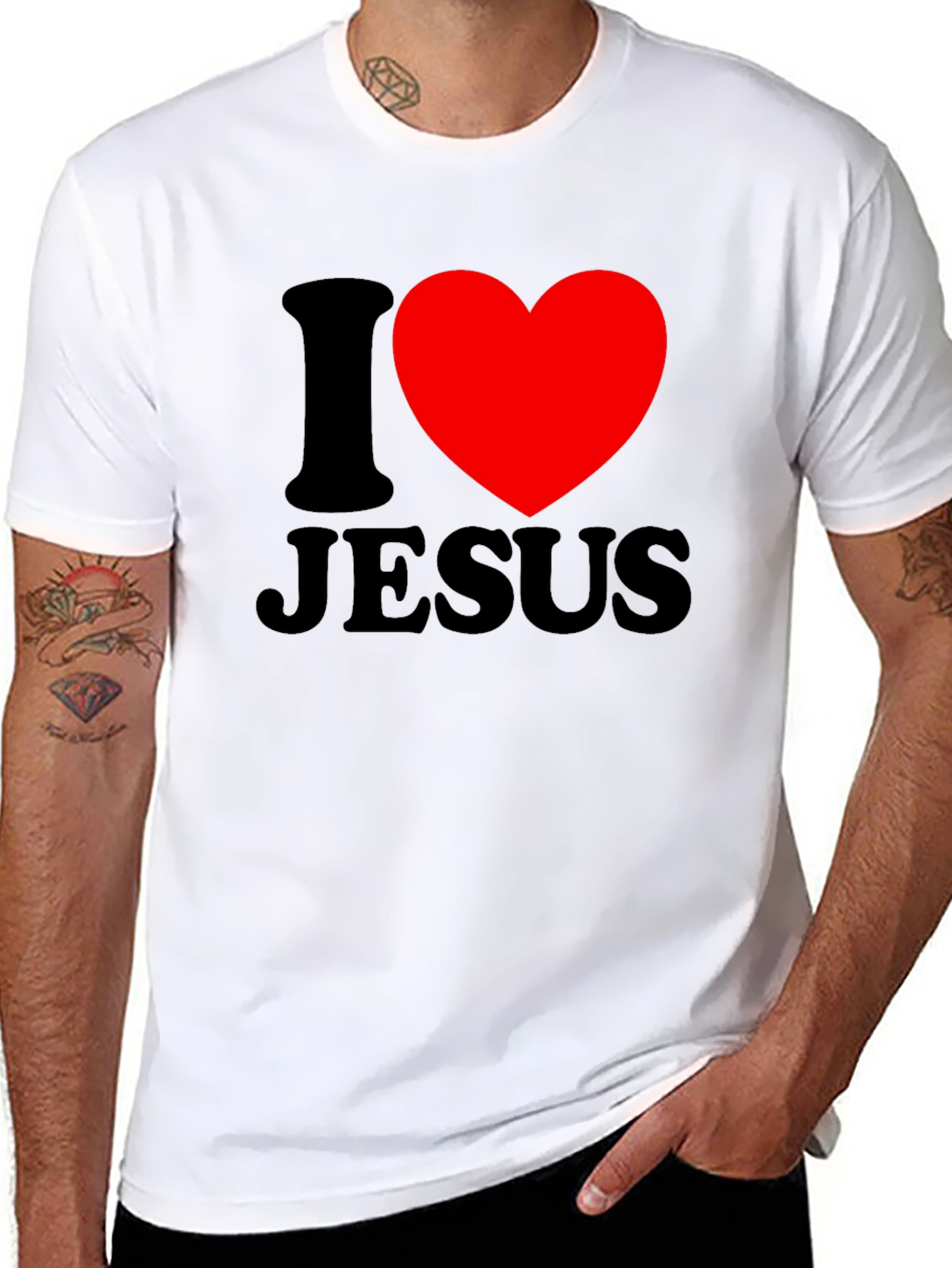 I Heart Jesus Graphic Tee - Christian Apparel