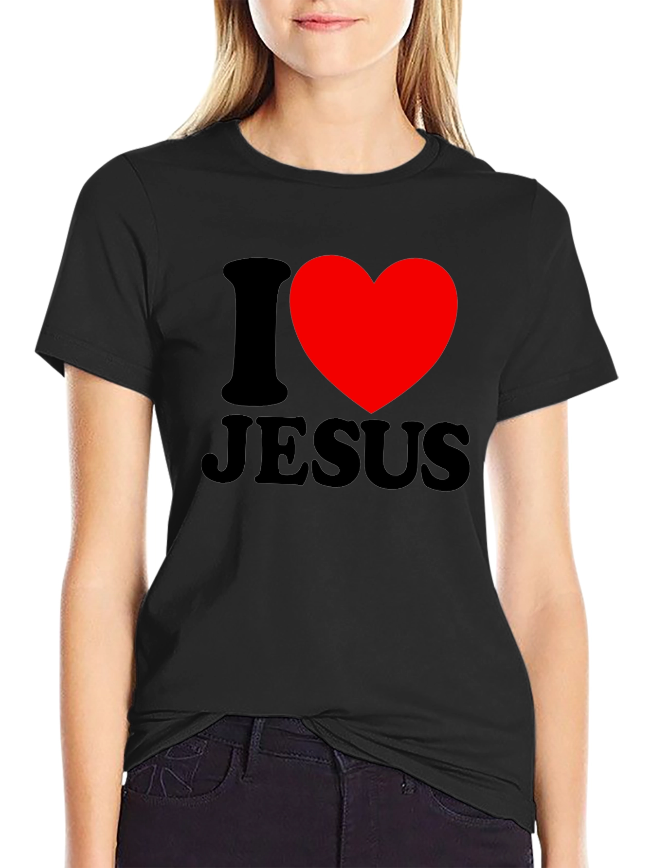 I Heart Jesus Graphic Tee - Christian Apparel