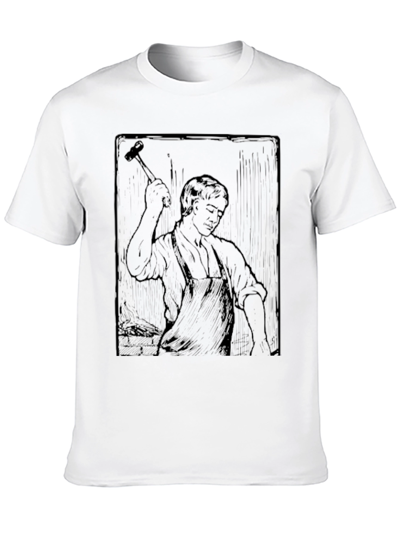 Blacksmith Graphic Print Crewneck T-Shirt