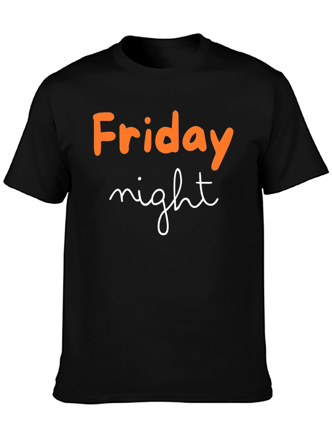 Friday Night Graphic Tee - Mens Black T-Shirt