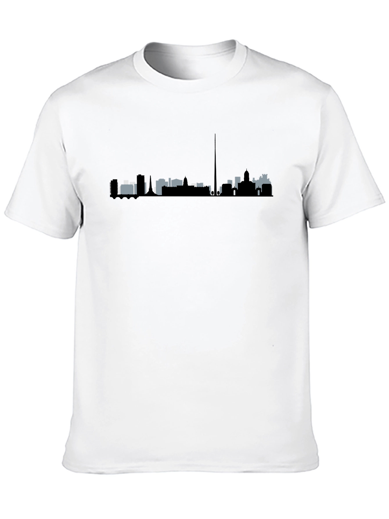 City Skyline Graphic Black T-Shirt