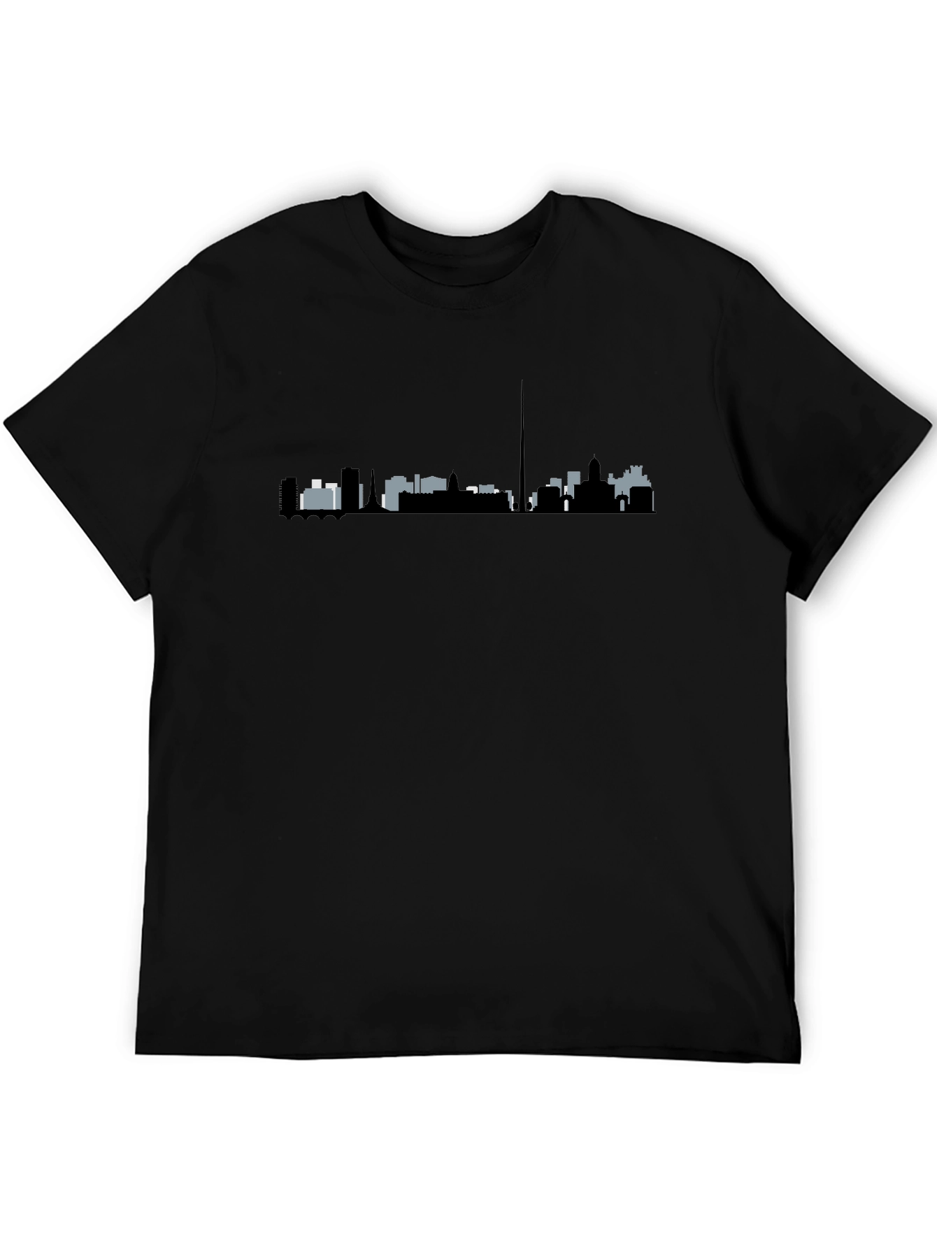 City Skyline Graphic Black T-Shirt