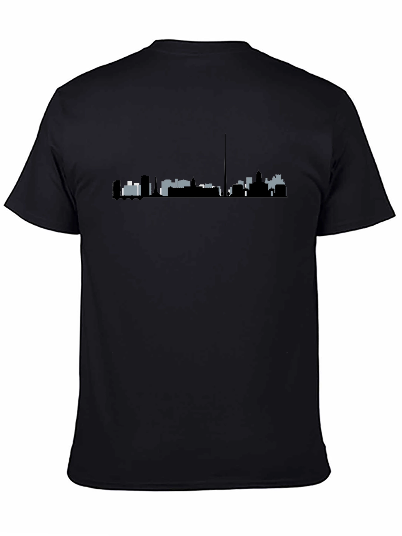 City Skyline Graphic Black T-Shirt