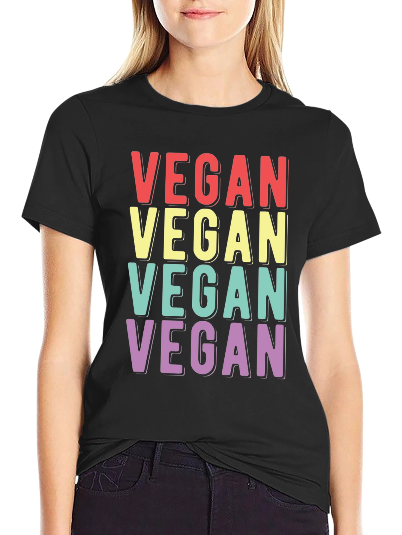 Vegan T-Shirt Retro Style