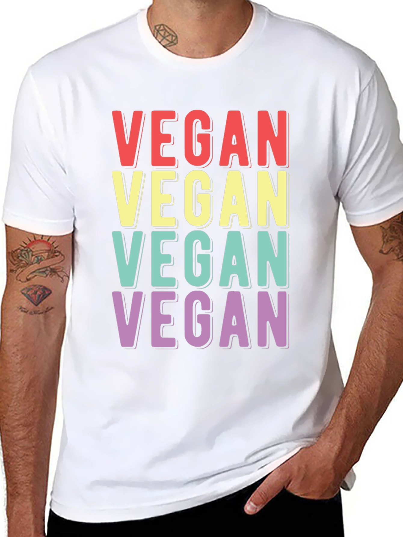 Vegan T-Shirt Retro Style