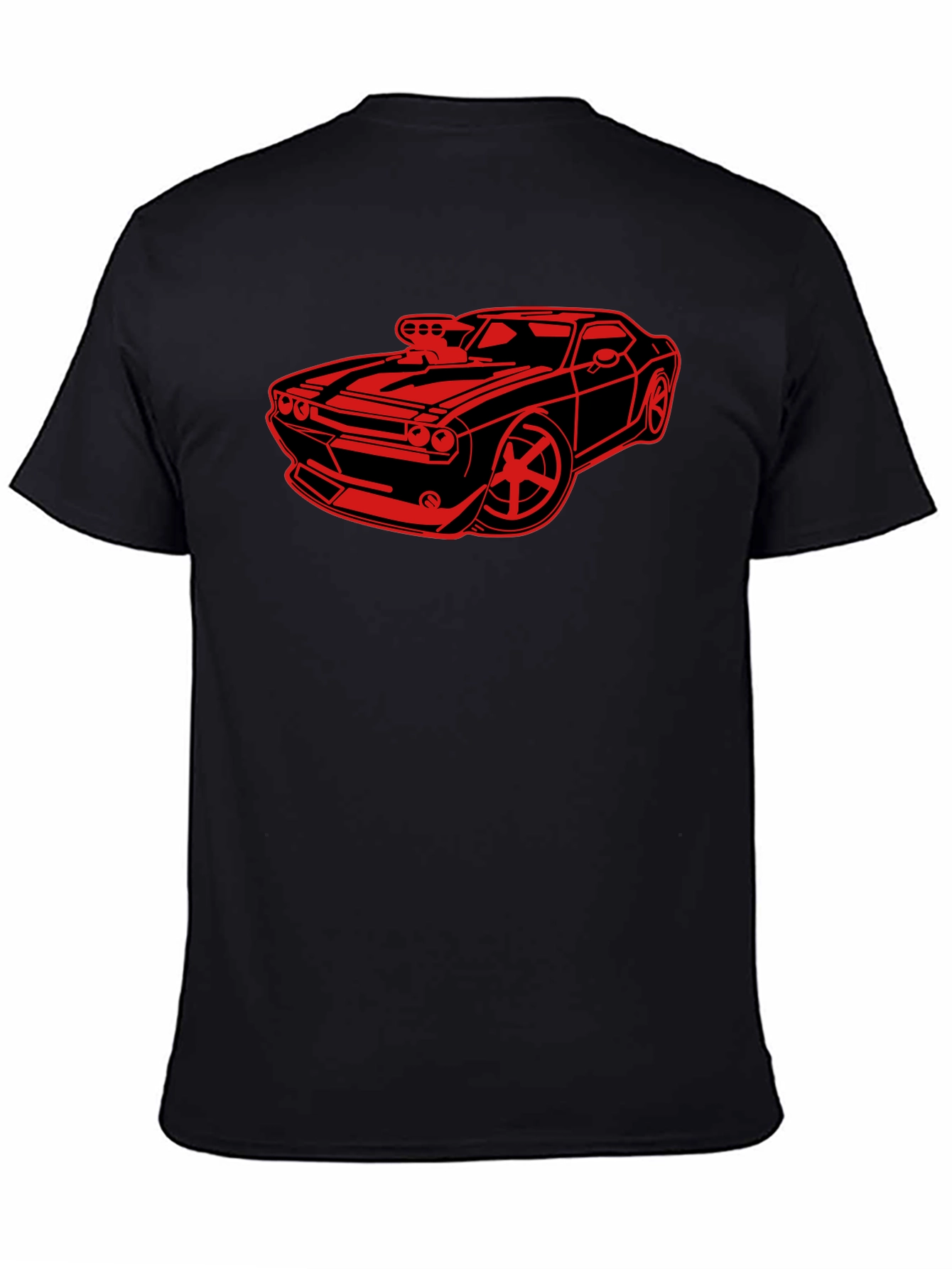 Car Graphic Black T-Shirt