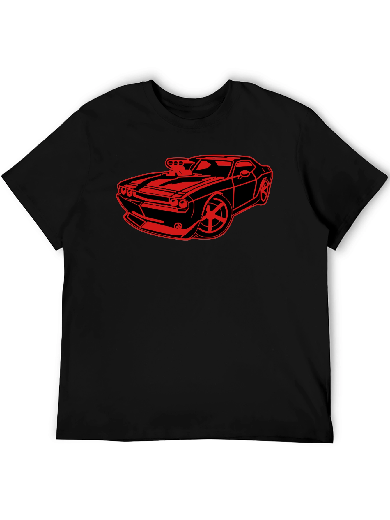 Car Graphic Black T-Shirt