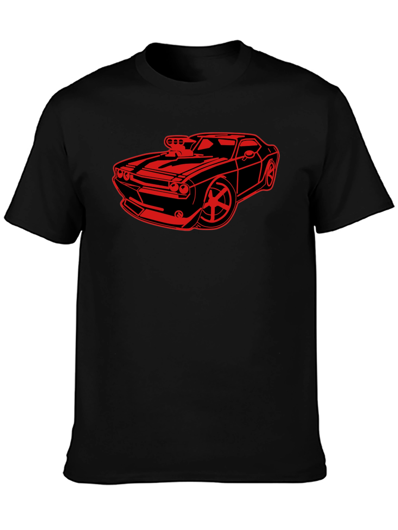 Car Graphic Black T-Shirt