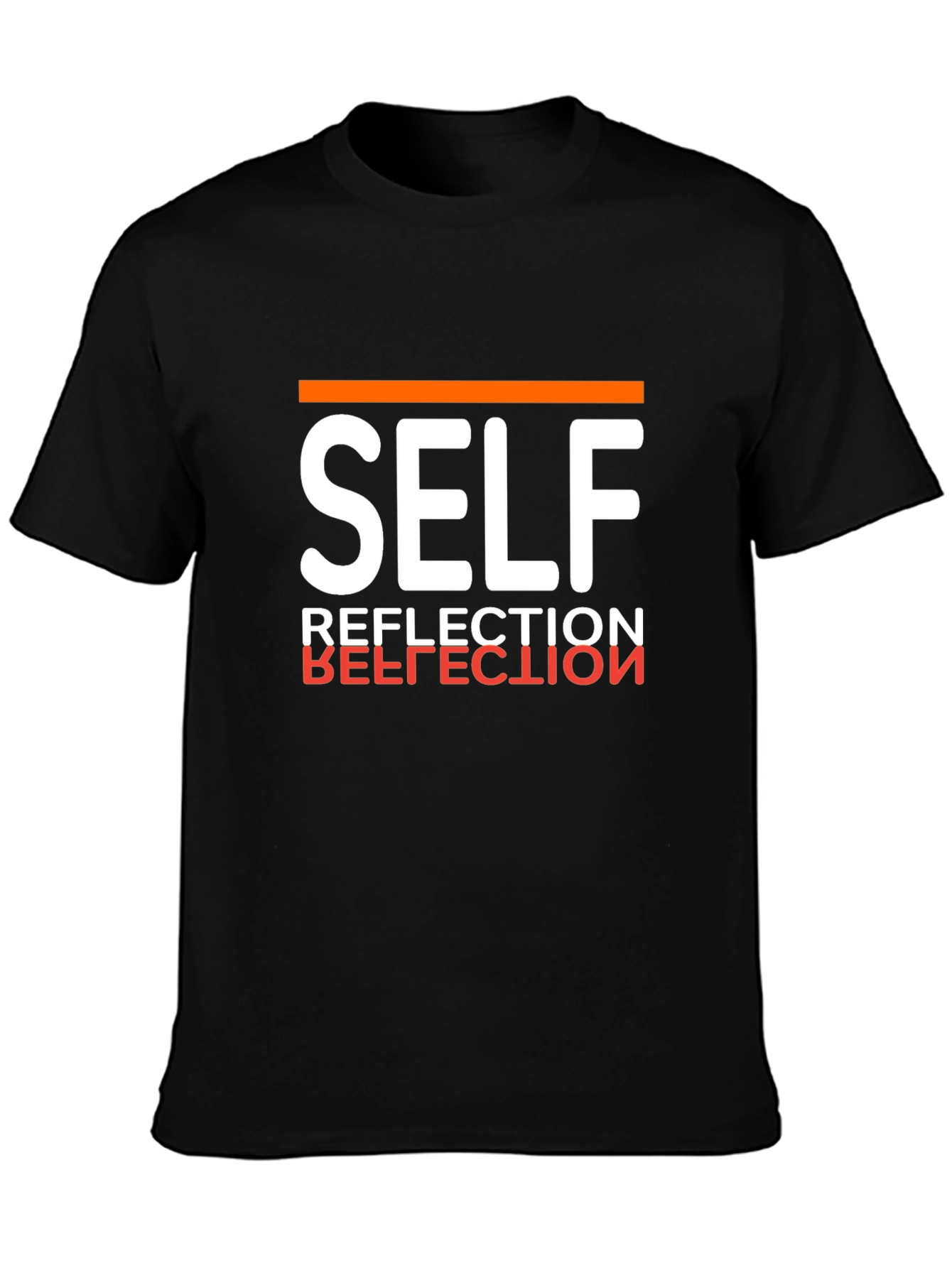 Self Reflection Graphic Tee - Mens Black T-Shirt