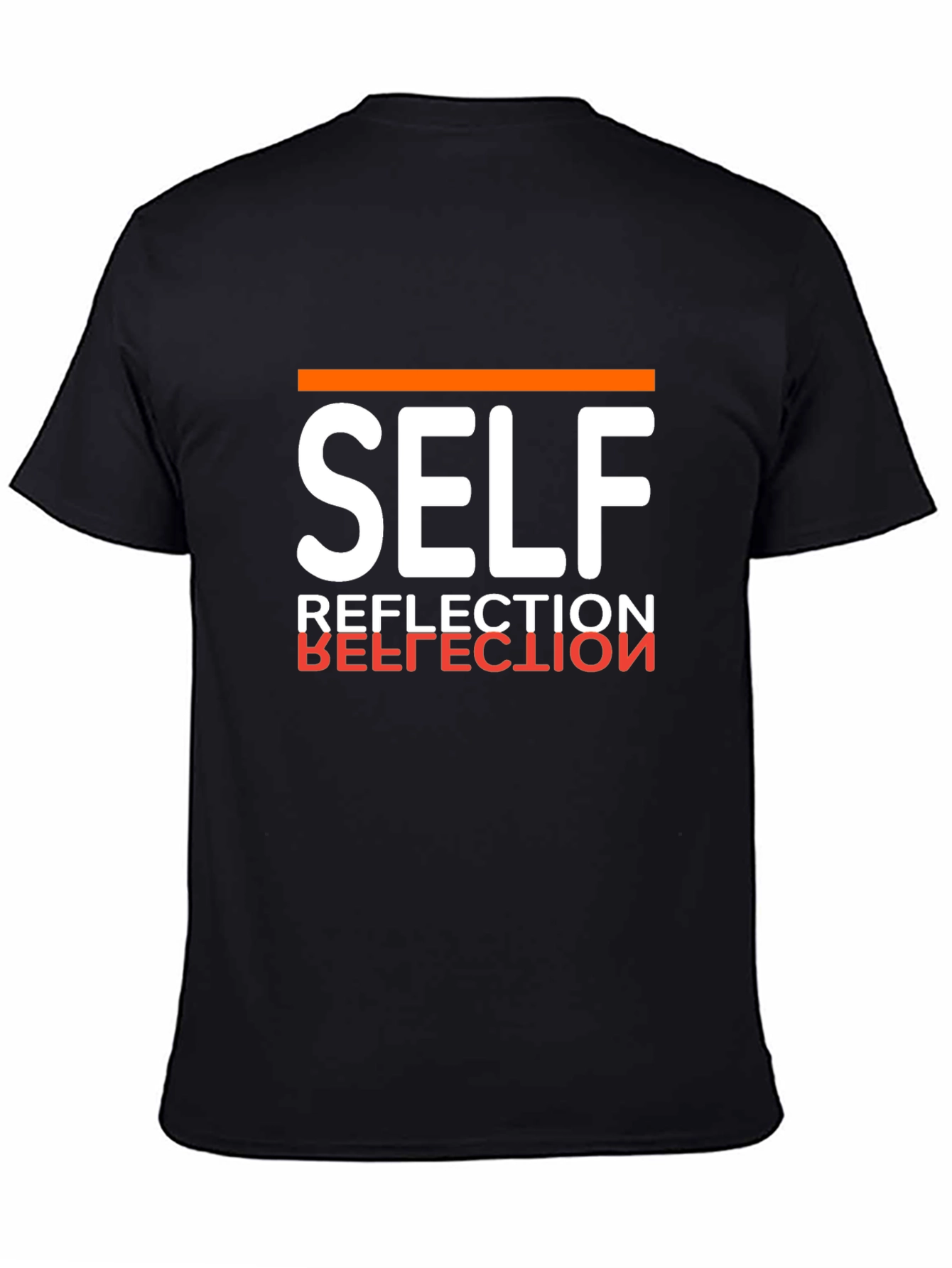 Self Reflection Graphic Tee - Mens Black T-Shirt