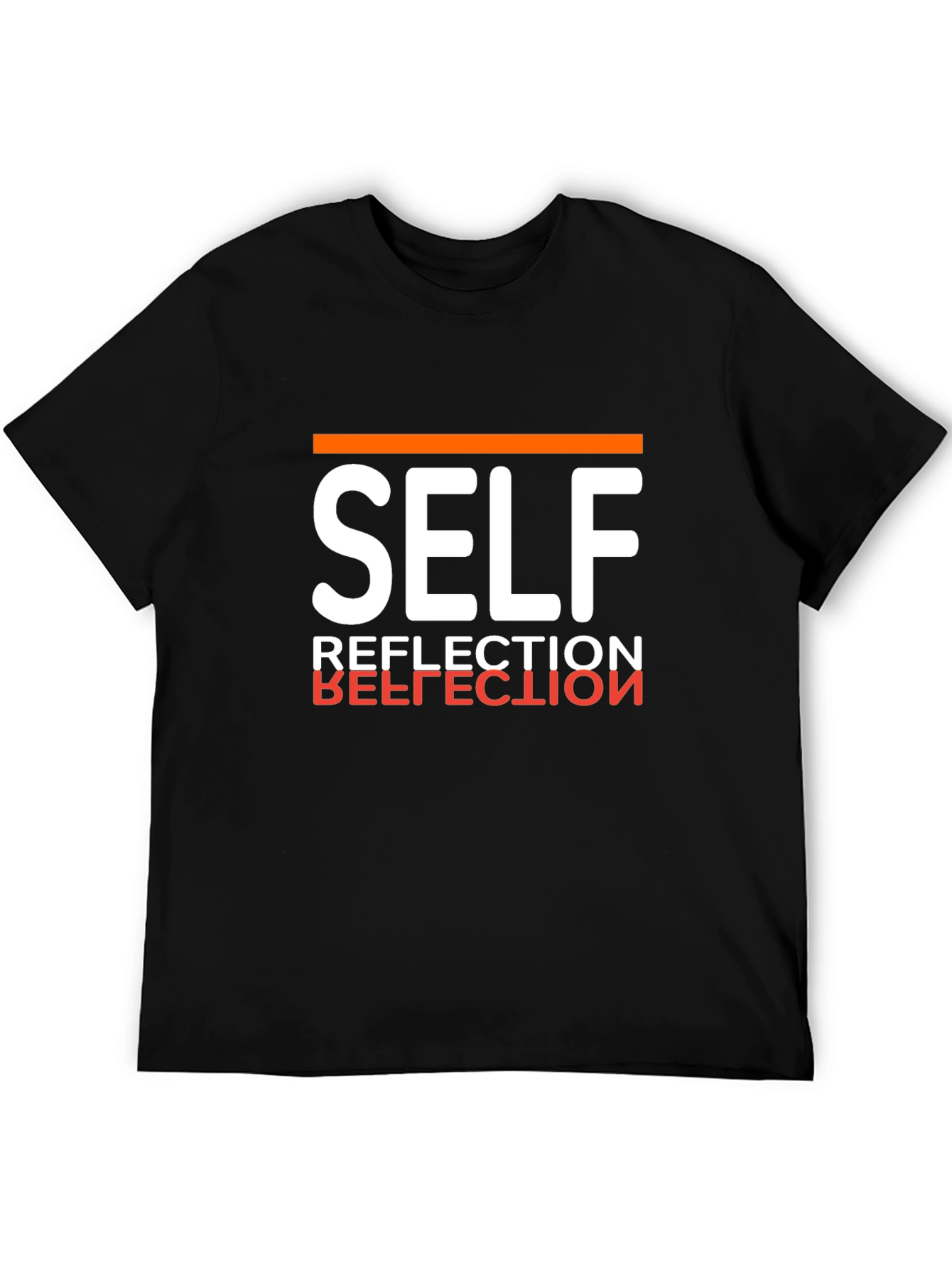 Self Reflection Graphic Tee - Mens Black T-Shirt