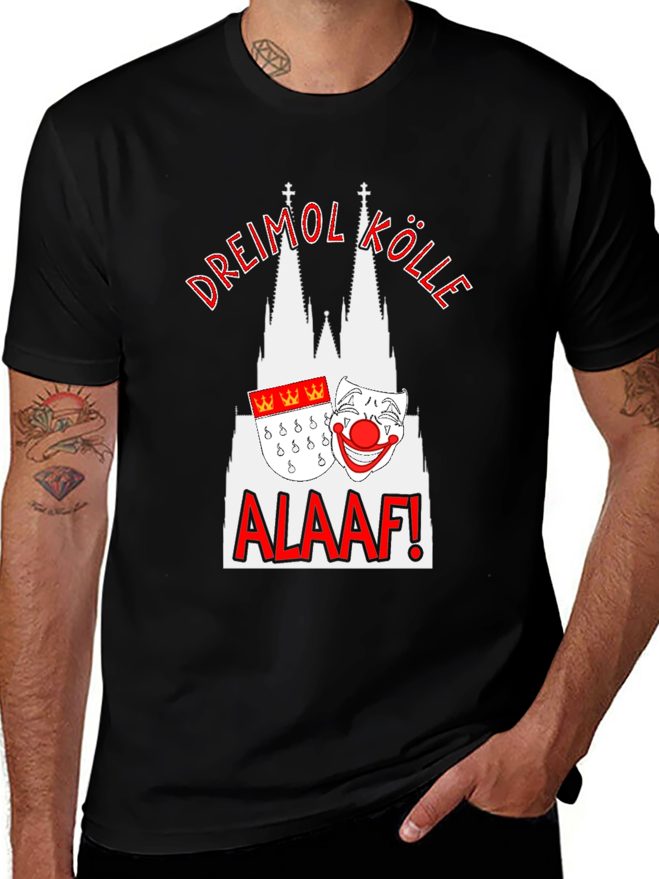 Cologne Carnival T-Shirt - Dreimol Kölle Alaaf!