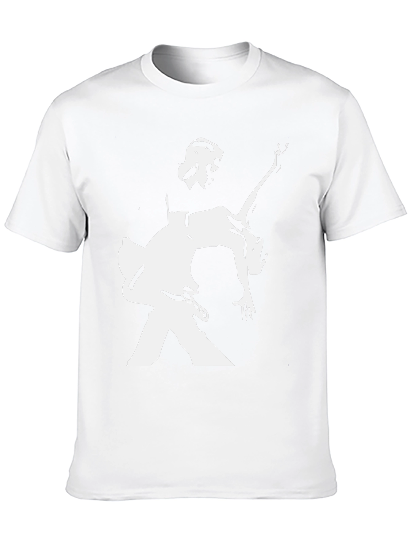 Silhouetted Musician Graphic Black T-Shirt