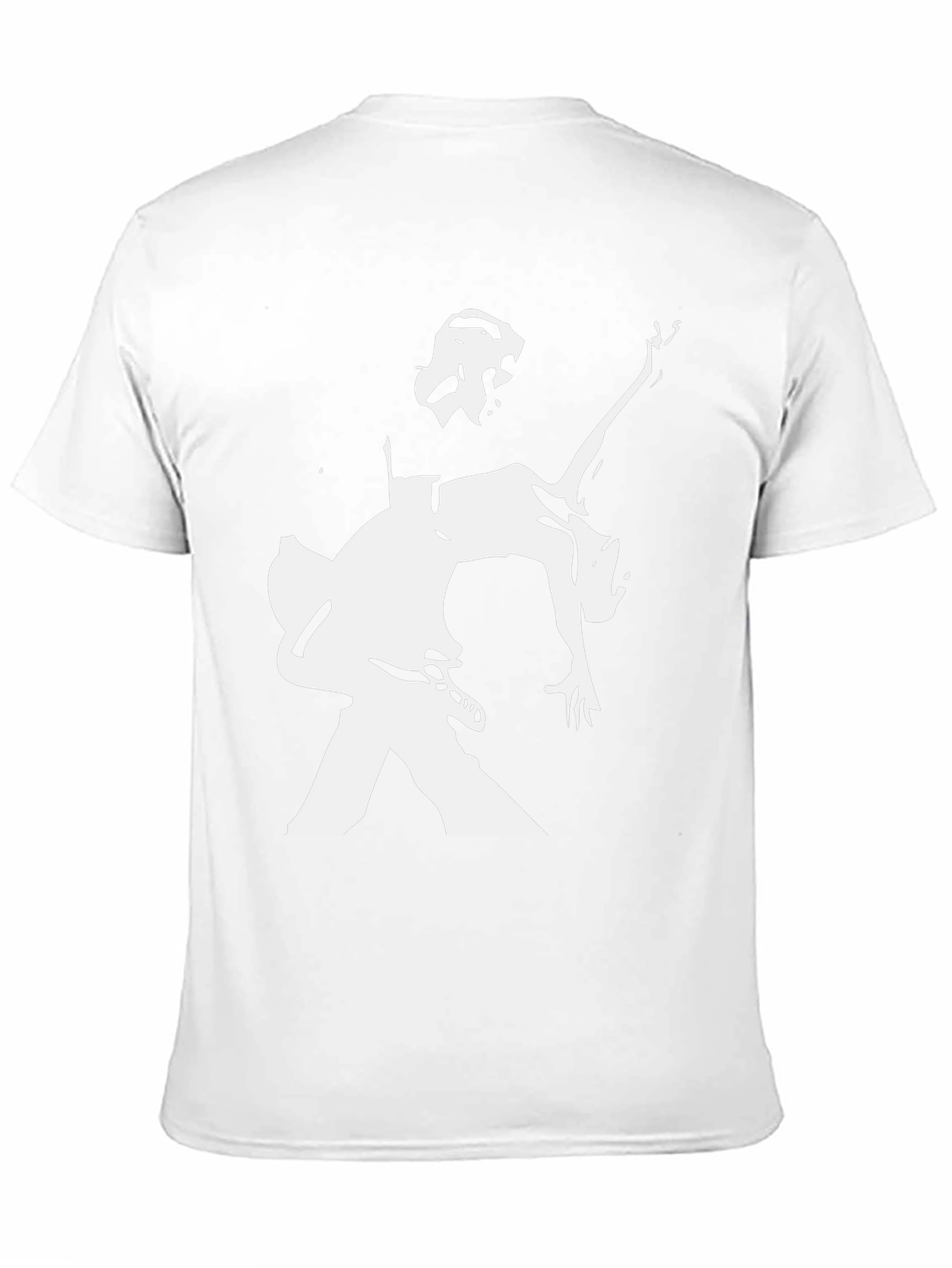 Silhouetted Musician Graphic Black T-Shirt