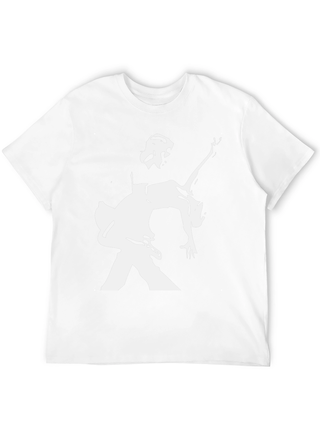 Silhouetted Musician Graphic Black T-Shirt