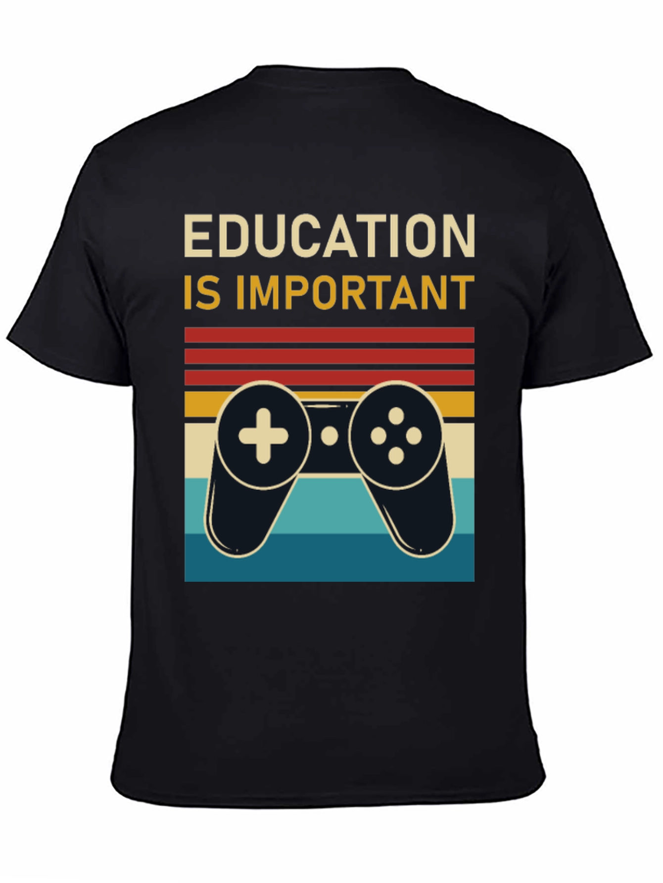 Education is Important Retro Gamer T-Shirt