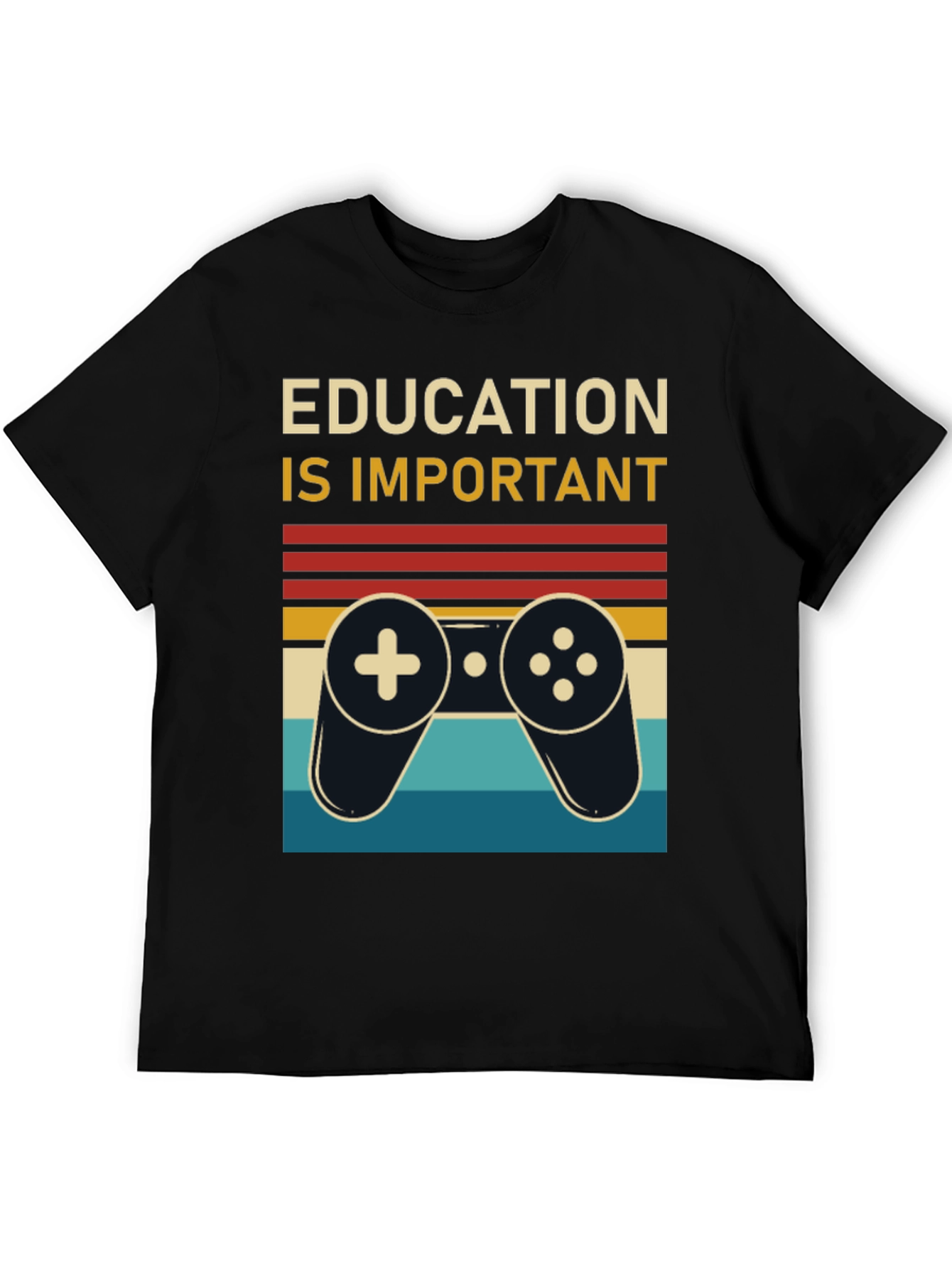 Education is Important Retro Gamer T-Shirt