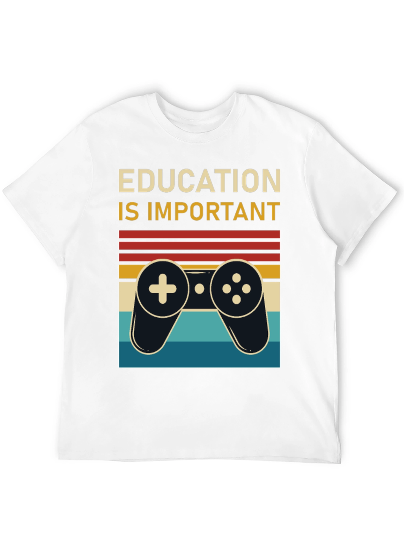 Education is Important Retro Gamer T-Shirt