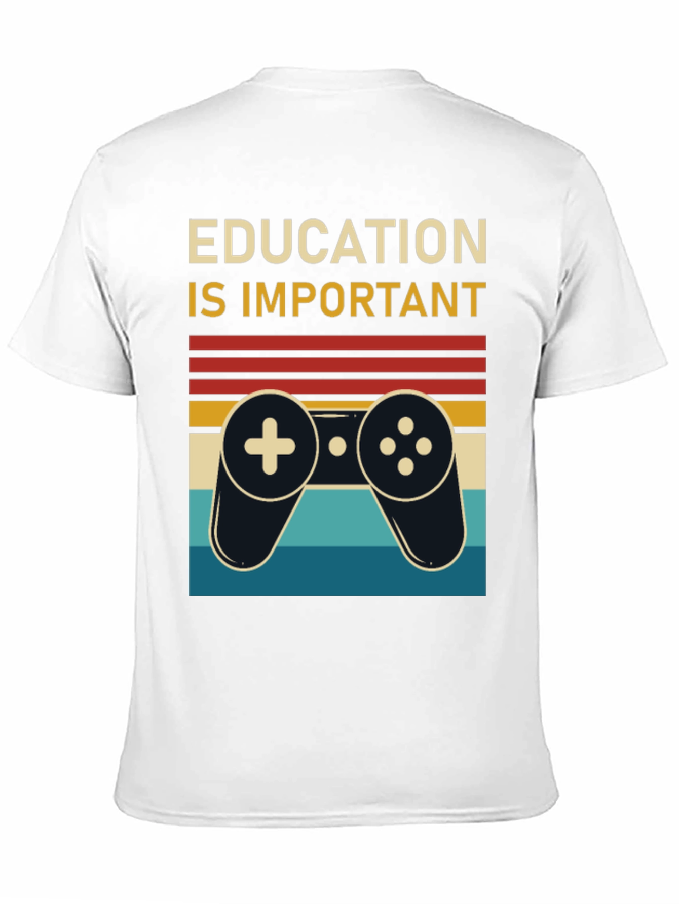 Education is Important Retro Gamer T-Shirt