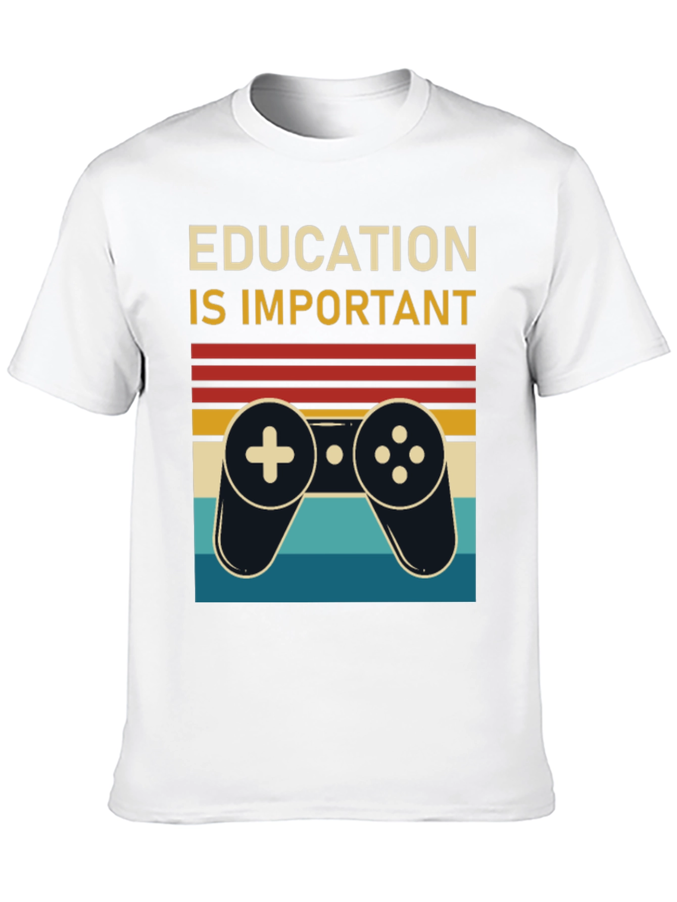 Education is Important Retro Gamer T-Shirt