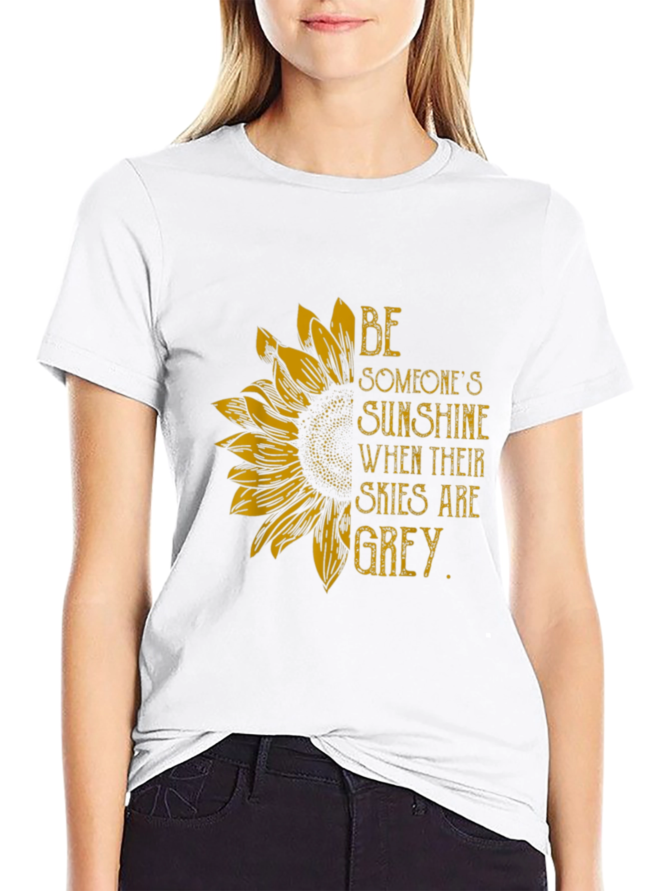 Sunflower Sunshine Graphic T-Shirt - Inspiring Message