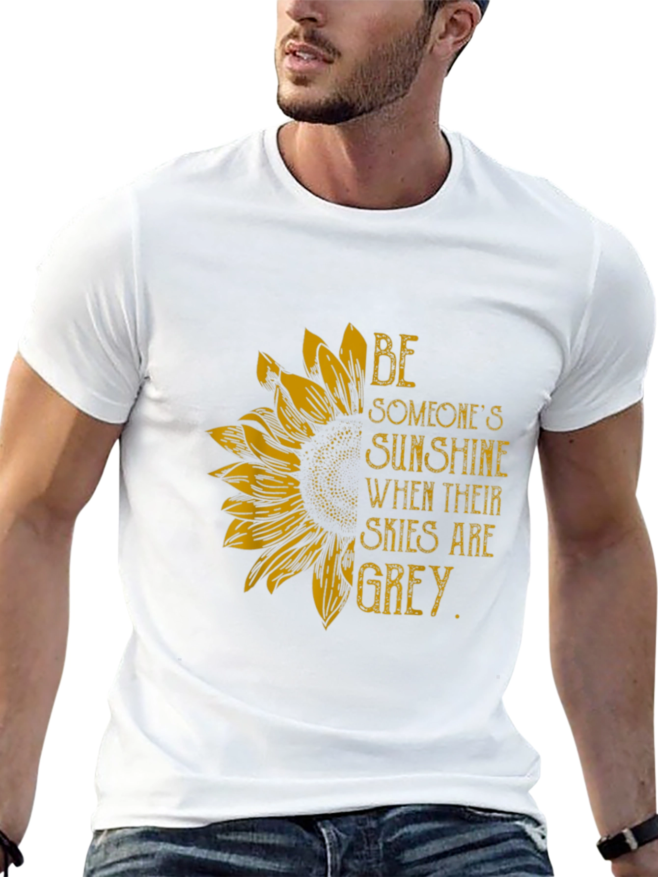 Sunflower Sunshine Graphic T-Shirt - Inspiring Message