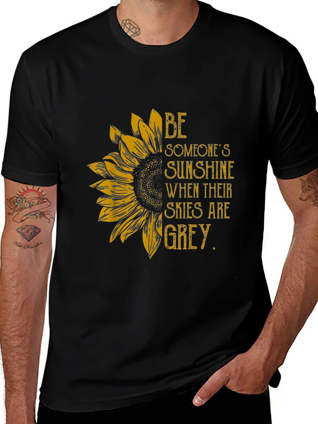 Sunflower Sunshine Graphic T-Shirt - Inspiring Message