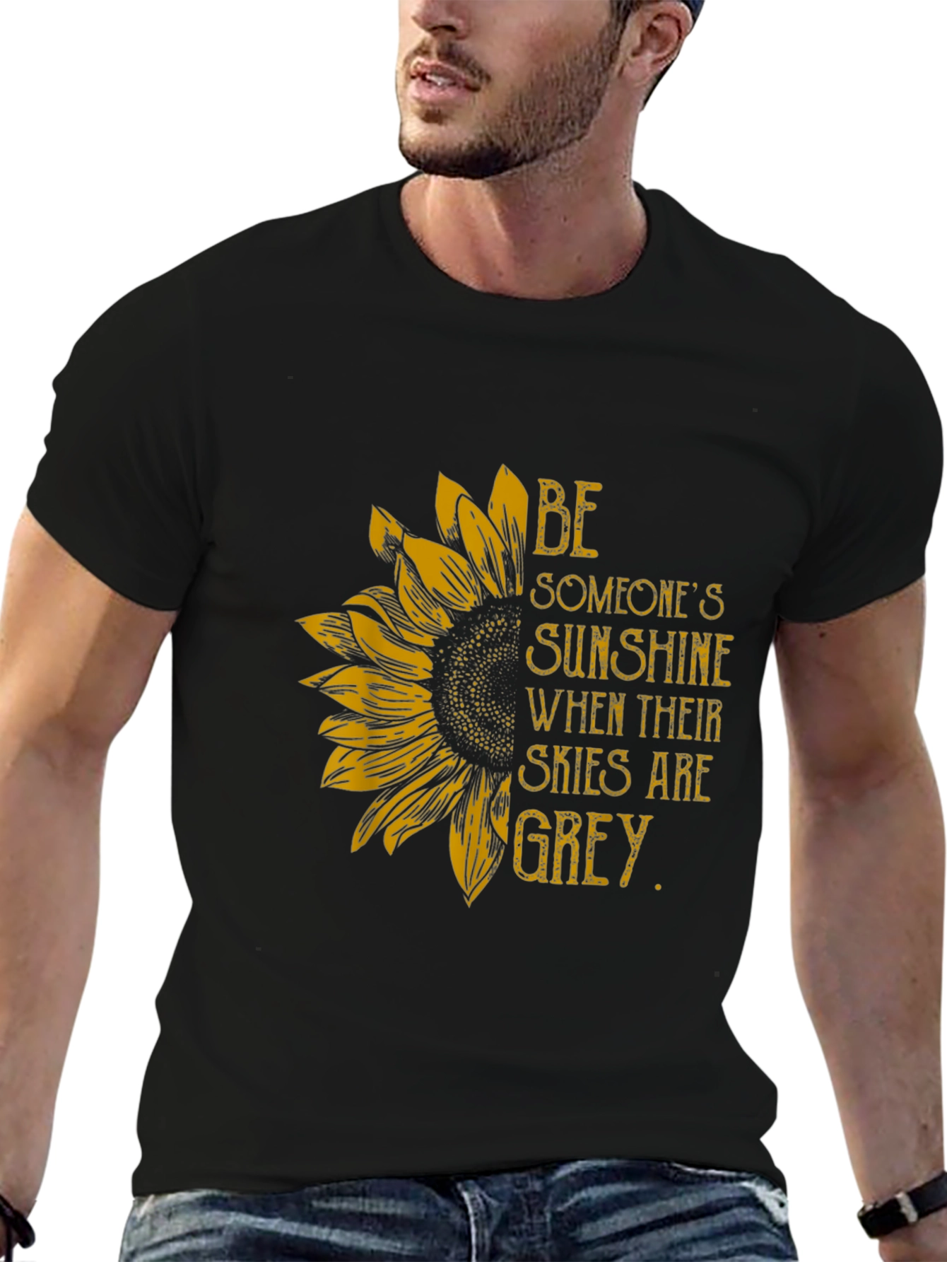Sunflower Sunshine Graphic T-Shirt - Inspiring Message