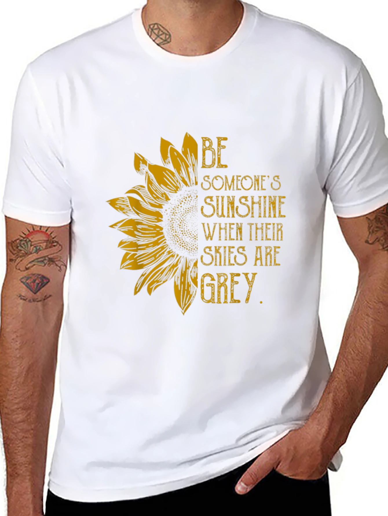 Sunflower Sunshine Graphic T-Shirt - Inspiring Message