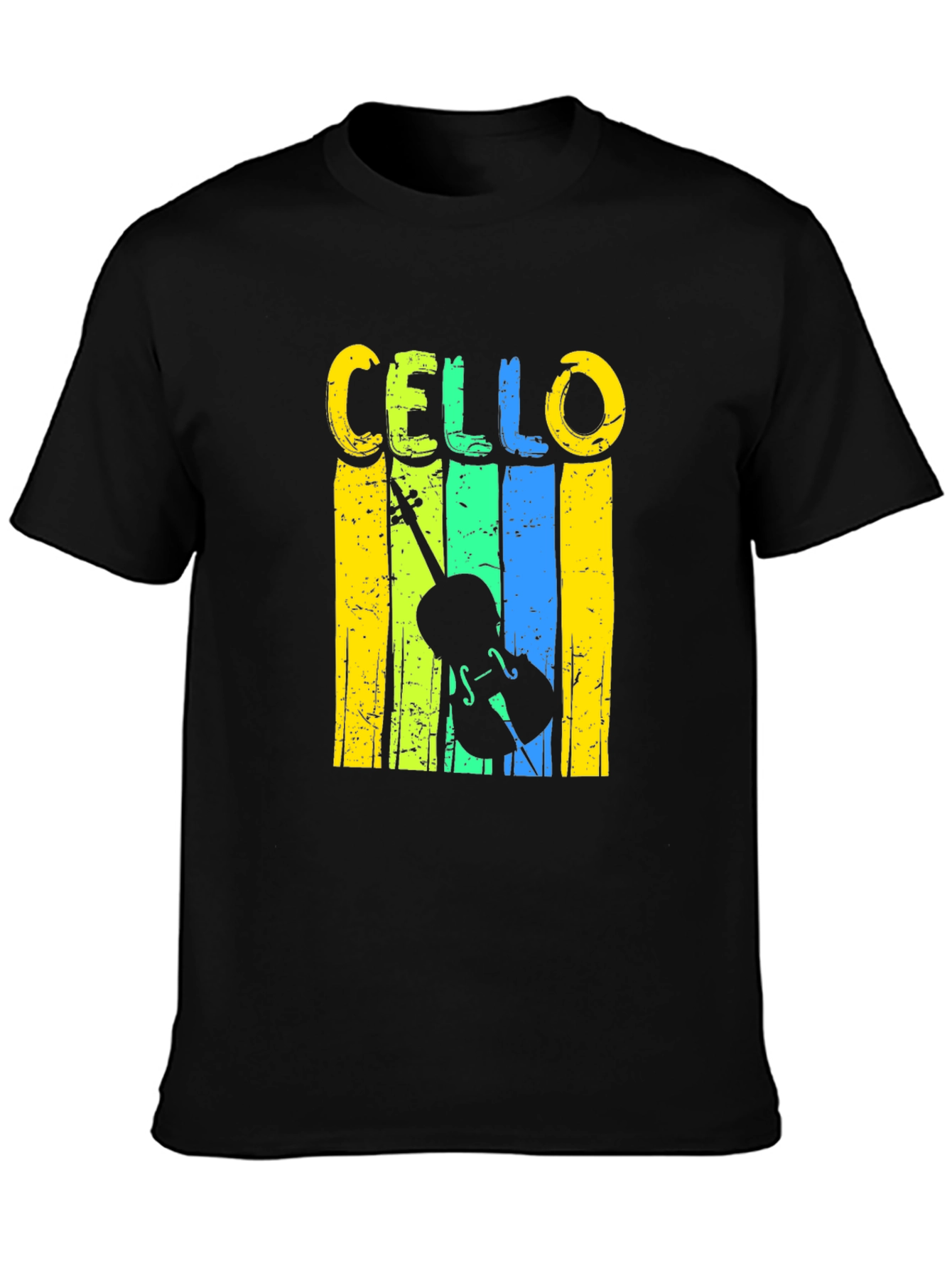 Cello Graphic Tee - Musical Instrument T-Shirt