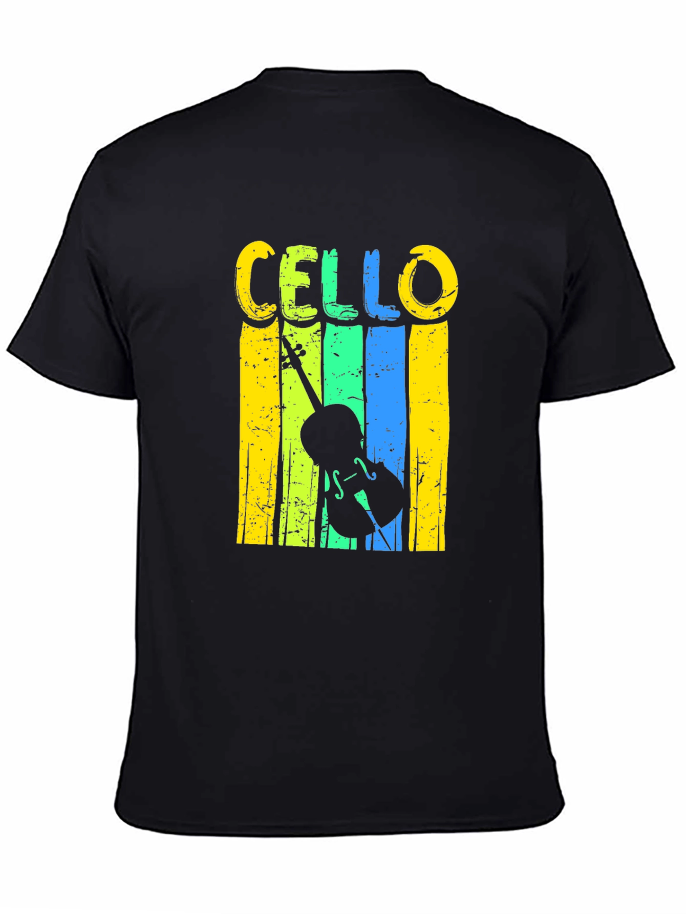 Cello Graphic Tee - Musical Instrument T-Shirt