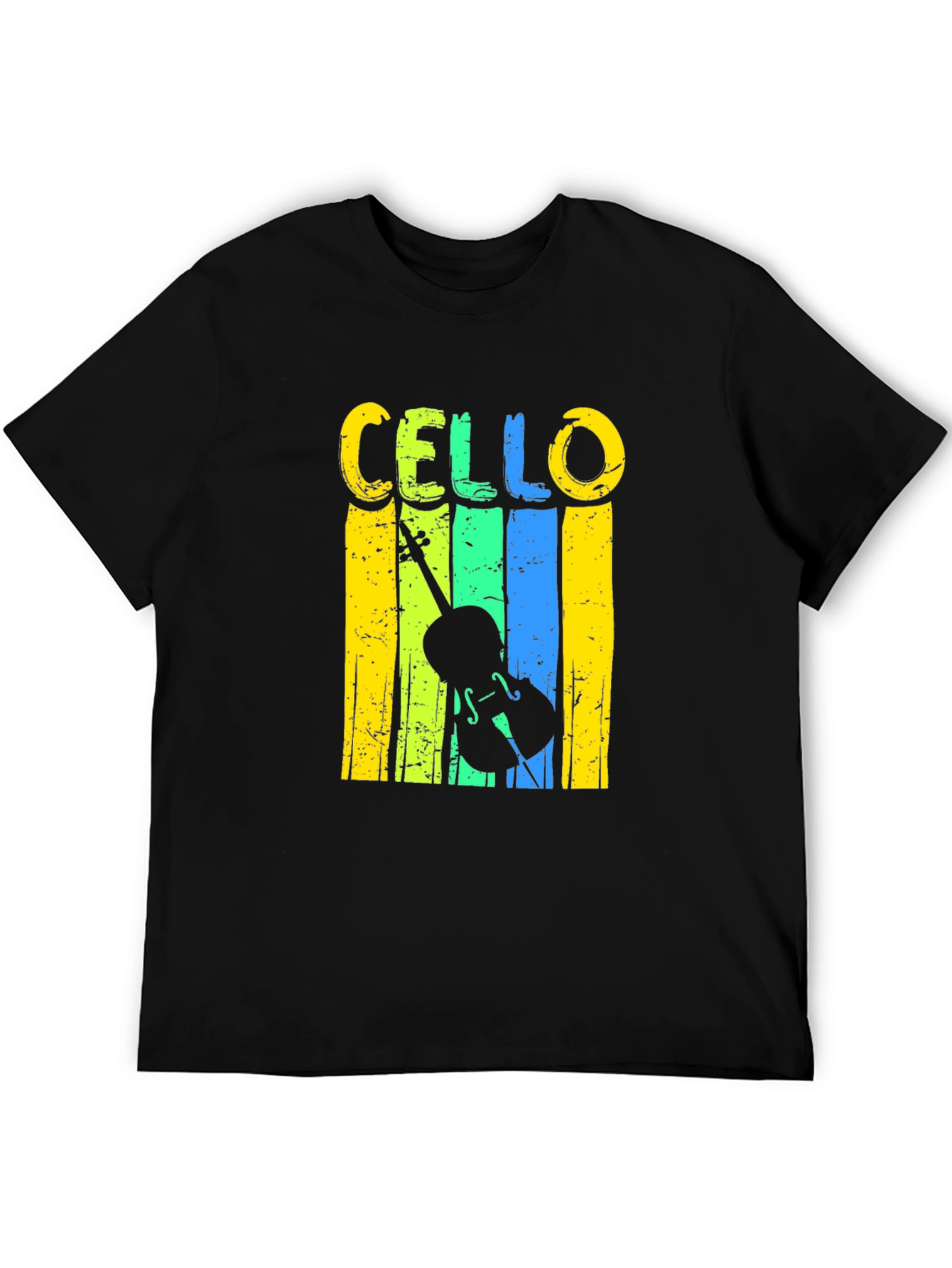 Cello Graphic Tee - Musical Instrument T-Shirt