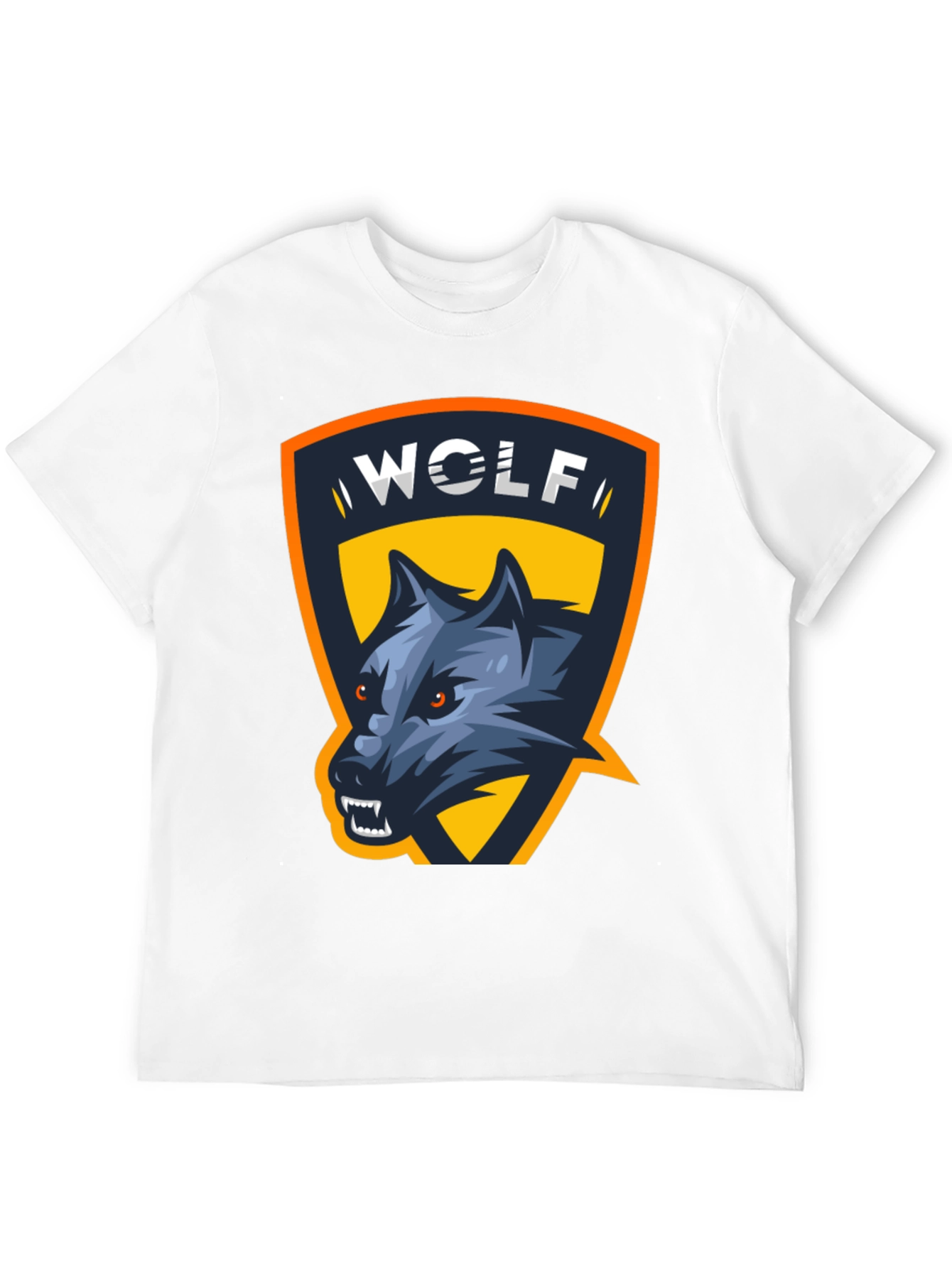 Wolf Graphic Tee - Black Cotton T-Shirt