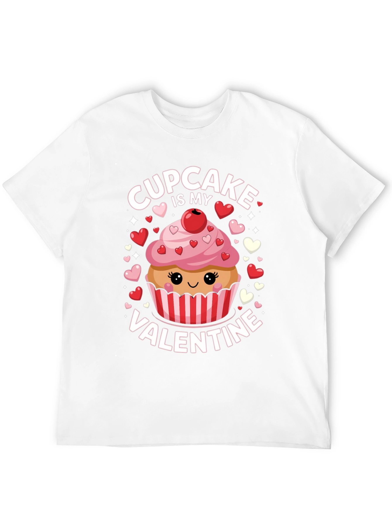 Cupcake is My Valentine Graphic T-Shirt