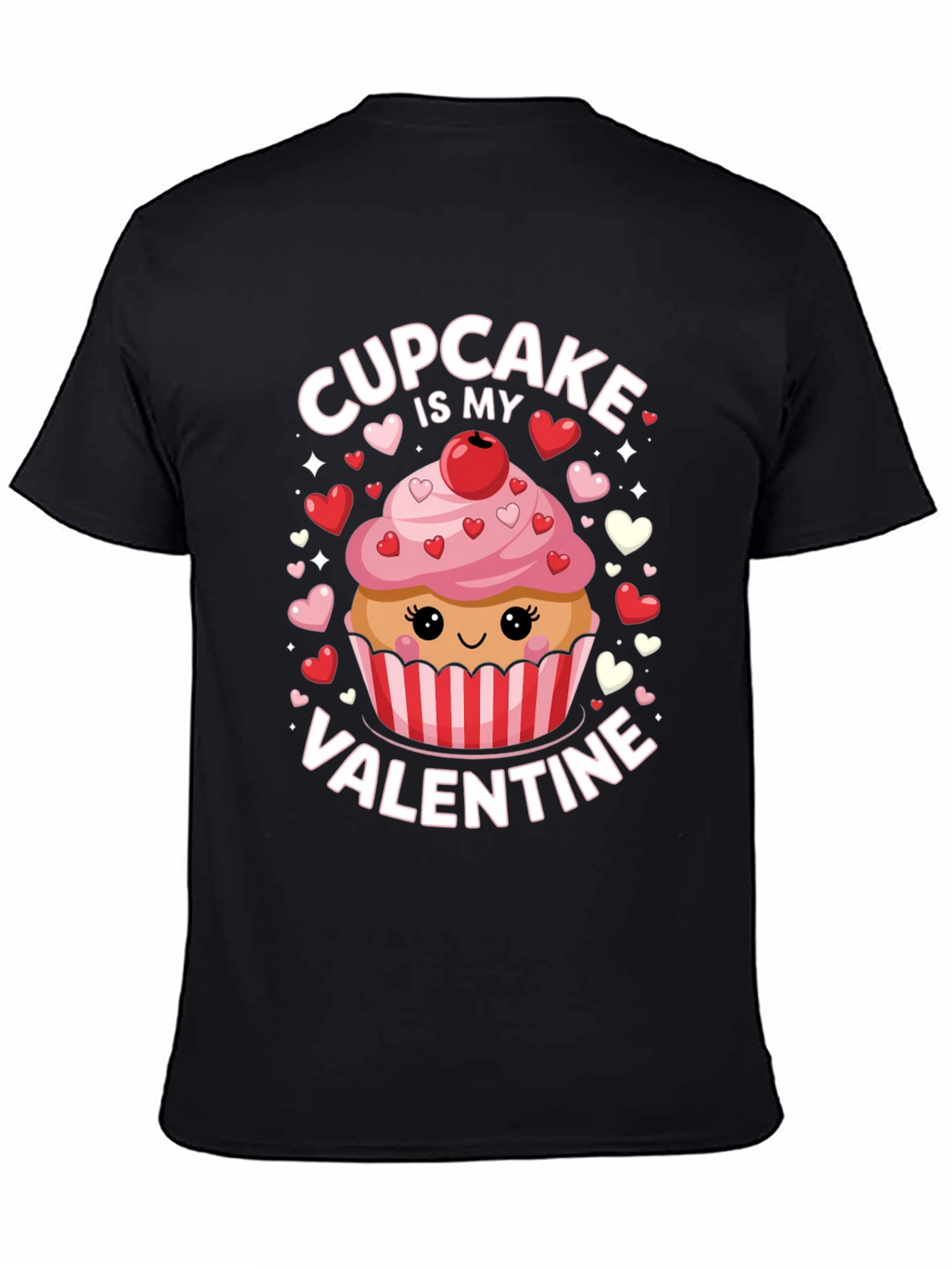 Cupcake is My Valentine Graphic T-Shirt