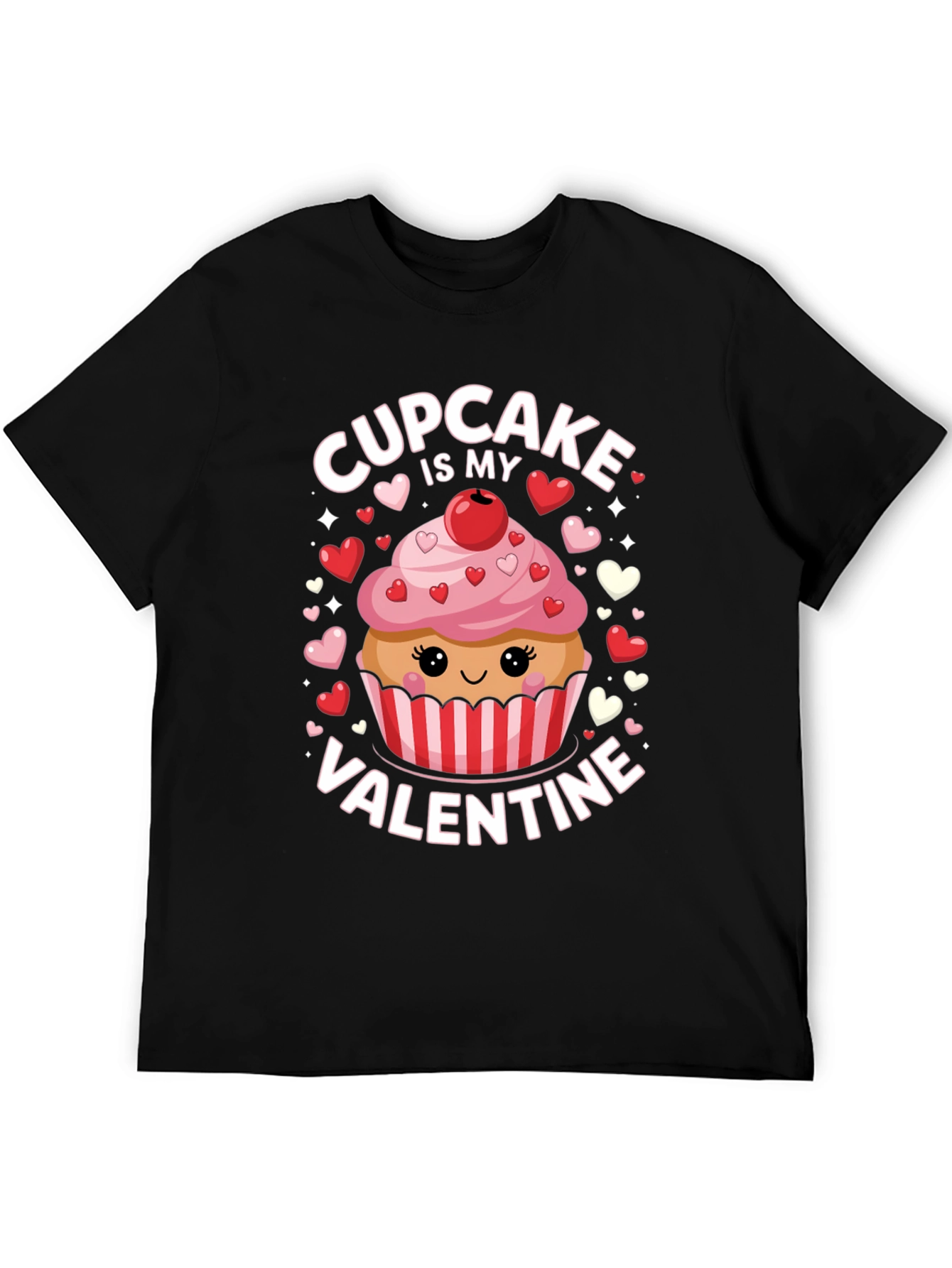 Cupcake is My Valentine Graphic T-Shirt