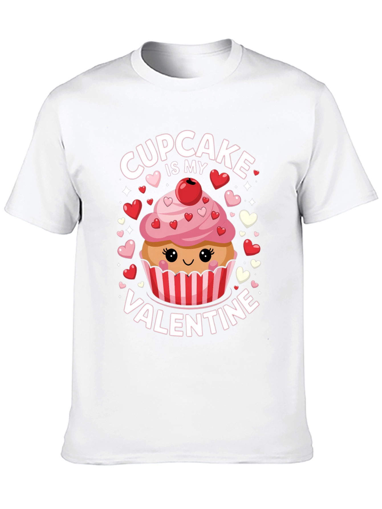 Cupcake is My Valentine Graphic T-Shirt