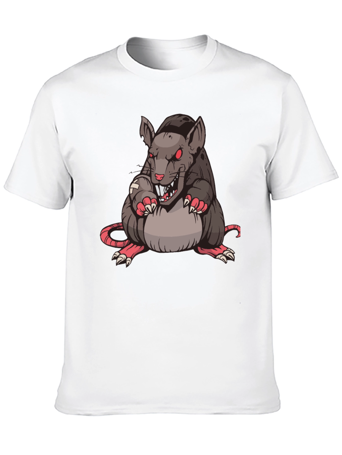 Rat Graphic T-Shirt - Black Cotton Tee