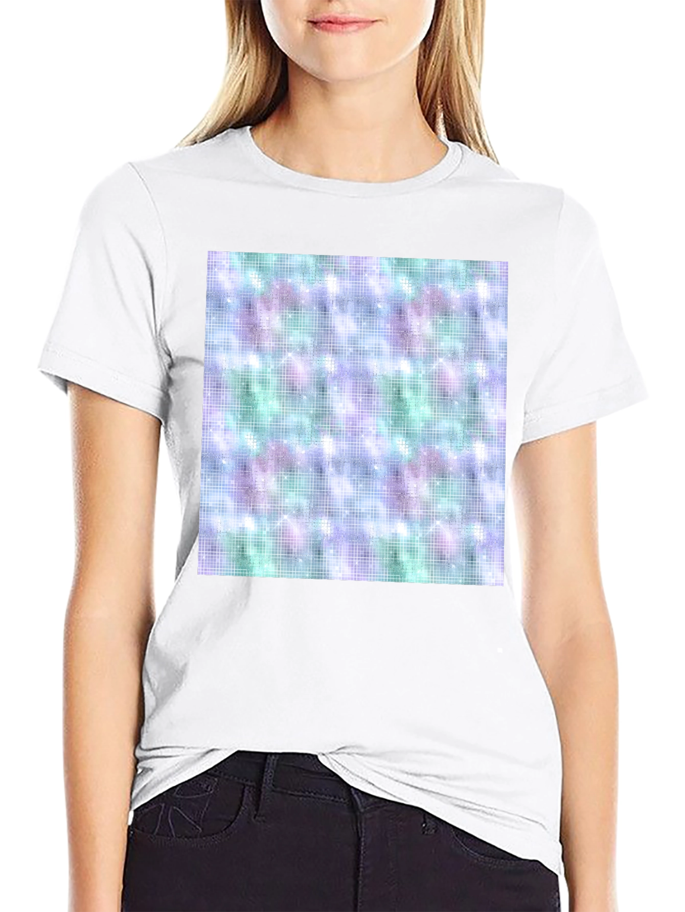 Galaxy Grid T-Shirt - Stylish & Comfortable